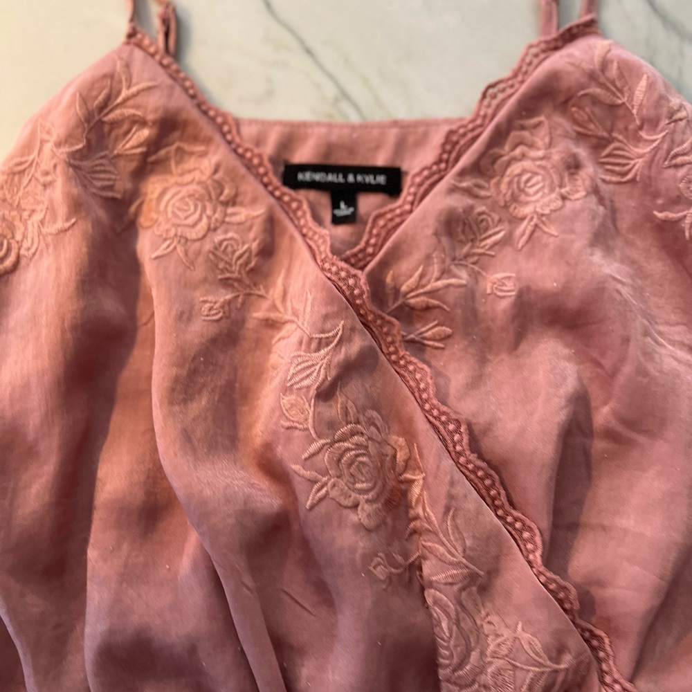 Kendall and Kylie embroidered lace romper pac sun sz Lg - Picture 7 of 8